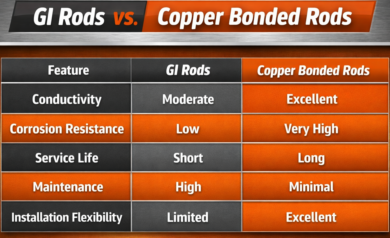 Threaded Copper Bond Earth Rod